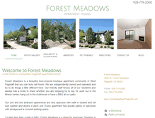 Tablet Screenshot of forestmeadowsflagstaff.com